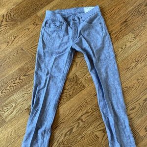 Rag & Bone Straight Leg Light Denim Pants 32